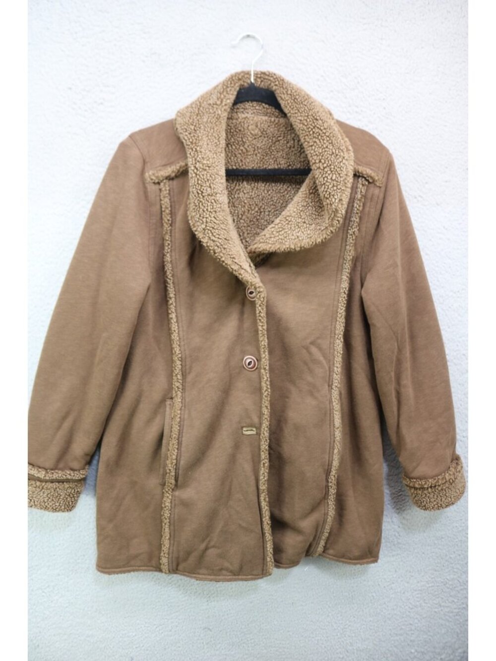 Eddie Bauer Reversable Button-Up Coat-Medium
